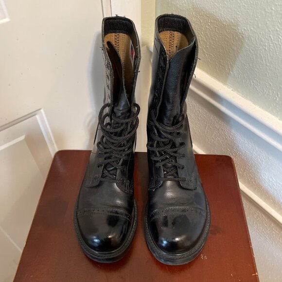 HH Brand - Airborne Jump Combat Boots - Black Leather - Lace Up -  Size 8 - USA - Picture 5 of 14